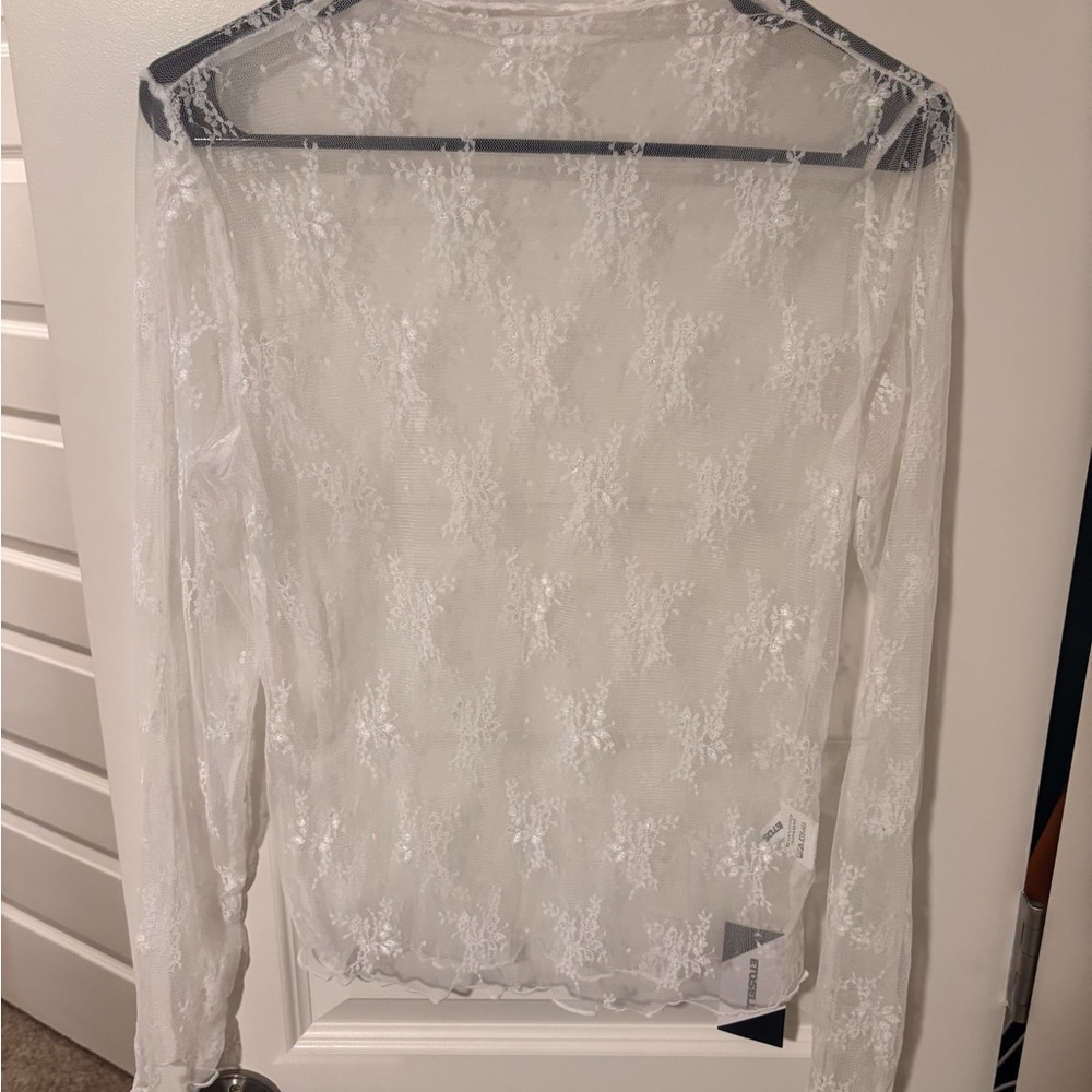Elegant White Lace Top
